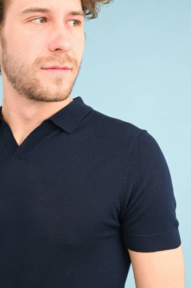 1868 Merino Polo-Shirt in Navy