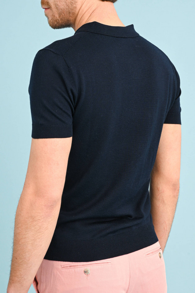 1868 Merino Polo-Shirt in Navy