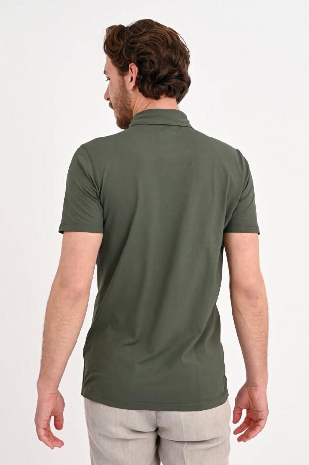 1868 Kurzarm Poloshirt in Oliv