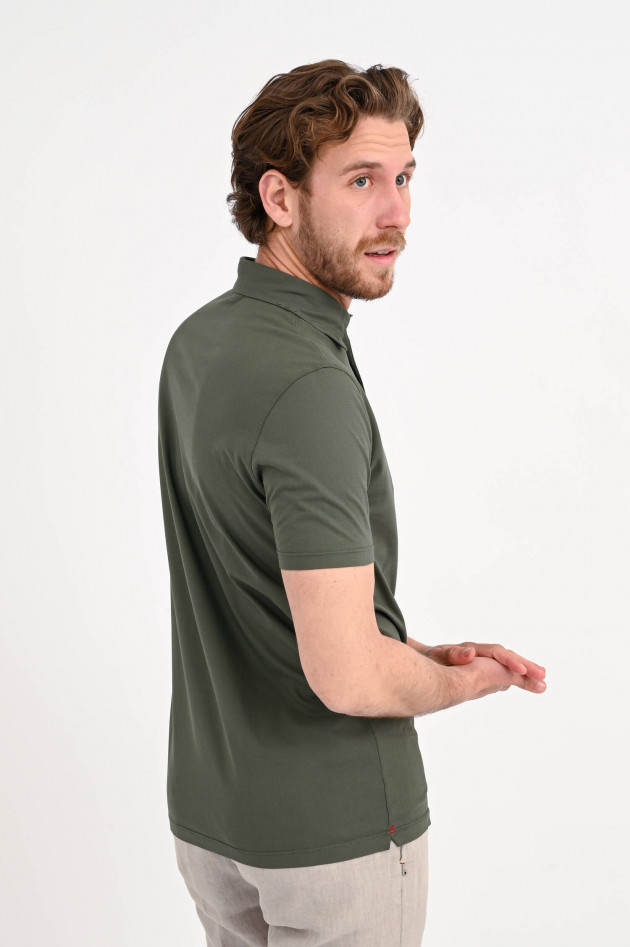 1868 Kurzarm Poloshirt in Oliv