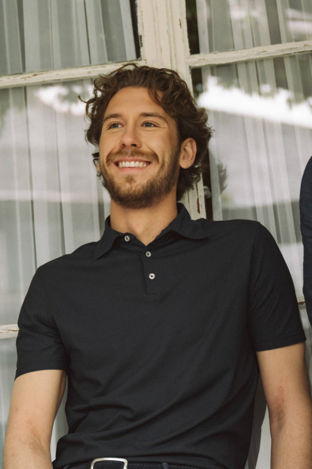 1868 Kurzarm Poloshirt in Navy