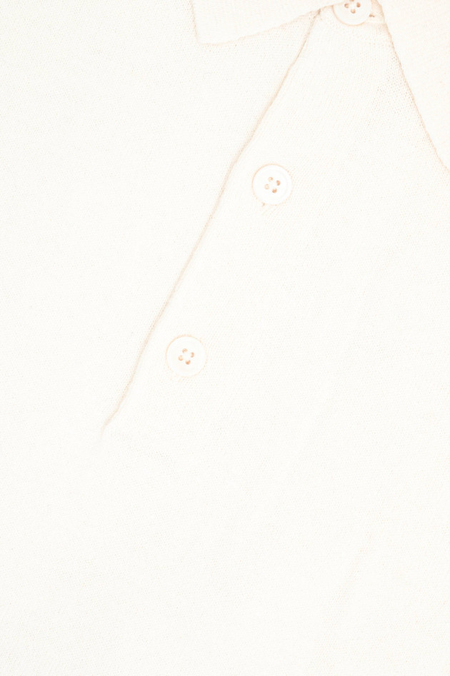 1868 Poloshirt aus Baumwoll-Mix in Creme