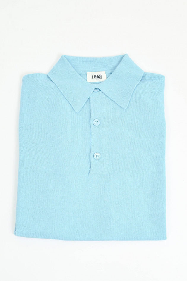 1868 Poloshirt aus Baumwoll-Mix in Skywave
