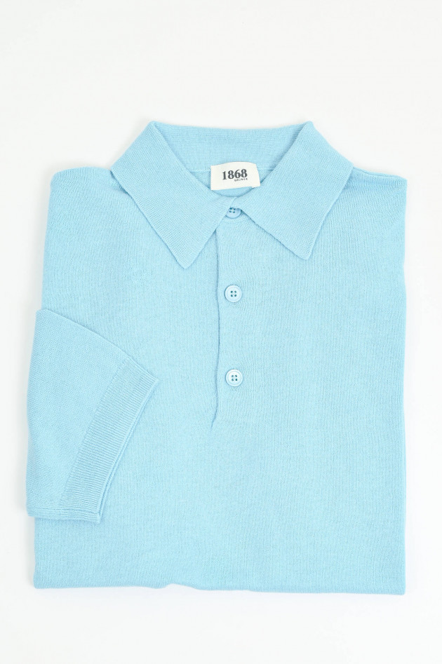 1868 Poloshirt aus Baumwoll-Mix in Skywave