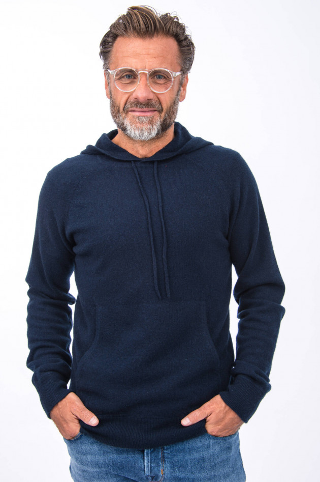 1868 Cashmere Hoodie in Navy