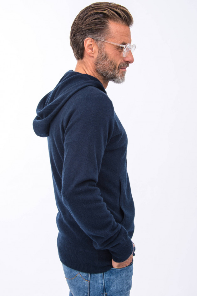 1868 Cashmere Hoodie in Navy