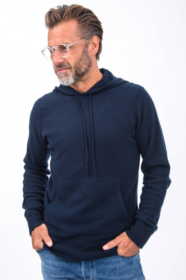 1868 Cashmere Hoodie in Navy