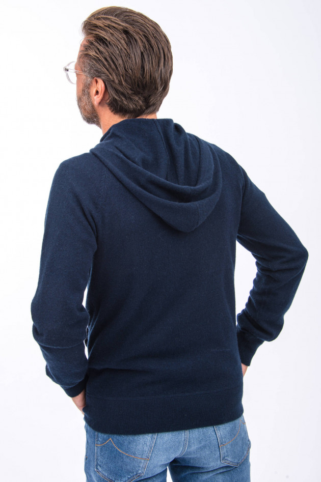 1868 Cashmere Hoodie in Navy