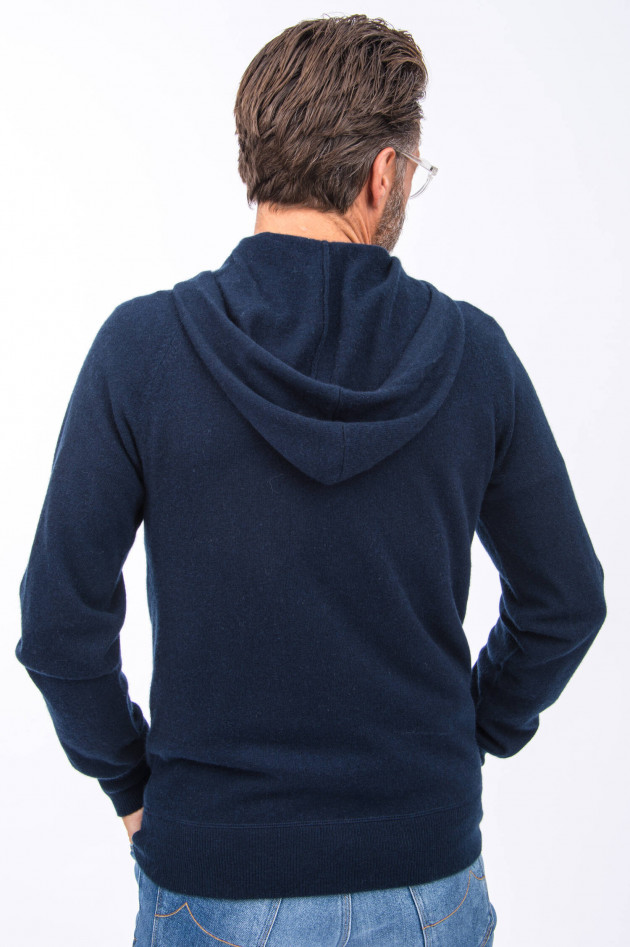 1868 Cashmere Hoodie in Navy