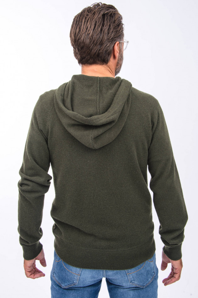 1868 Cashmere Hoodie in Oliv