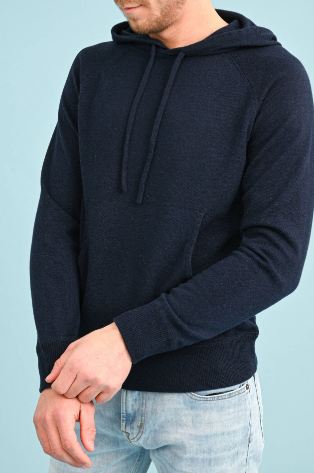 1868 Cashmere Hoodie in Navy