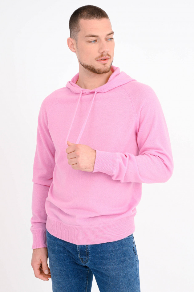 1868 Hoodie aus Cashmere in Rosa