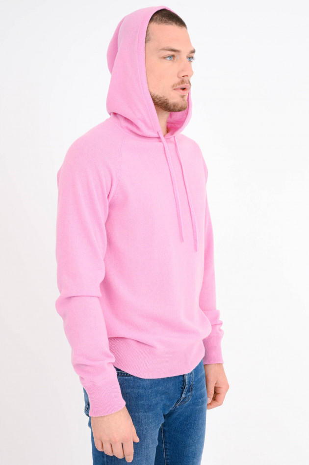 1868 Hoodie aus Cashmere in Rosa