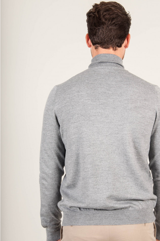 1868 Rollkragenpullover in Grau
