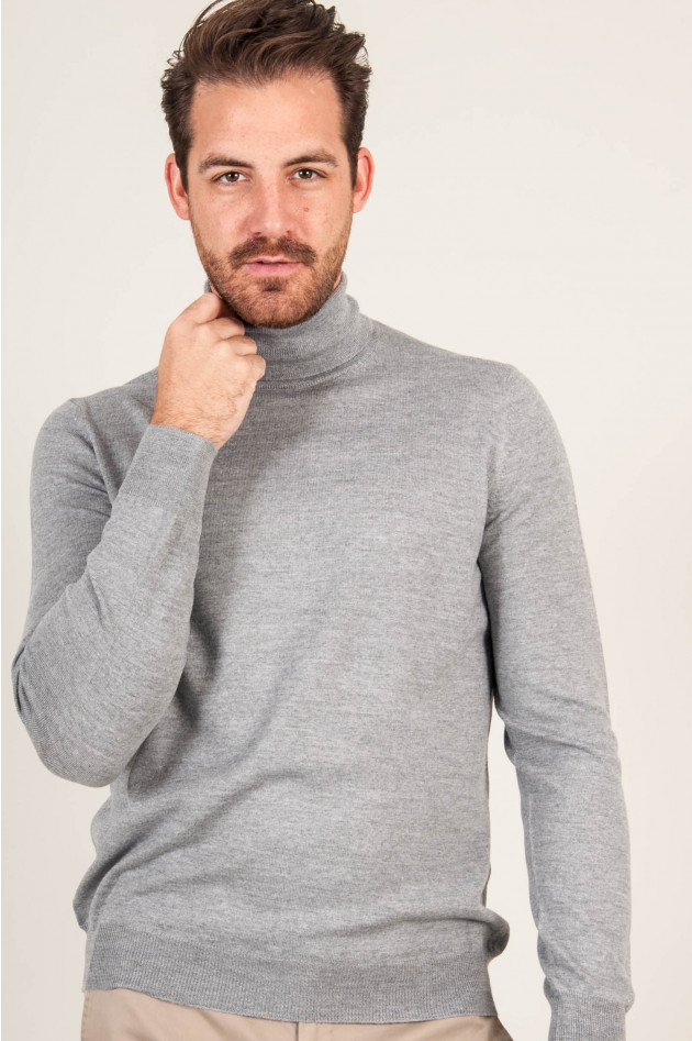 1868 Rollkragenpullover in Grau