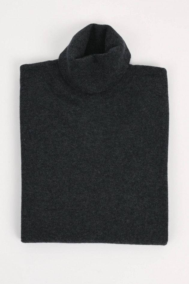 1868 Rollkragenpullover aus Cashmere in Anthrazit