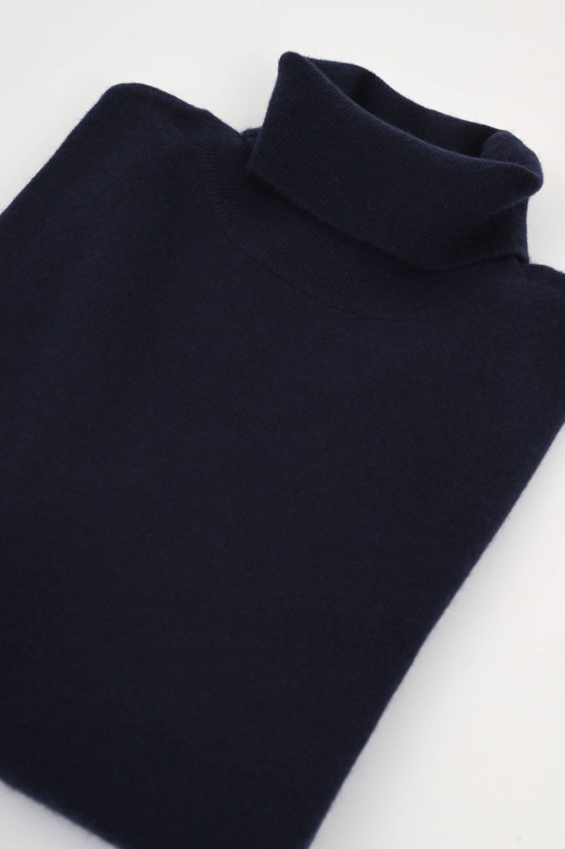 1868 Rollkragenpullover aus Cashmere in Navy