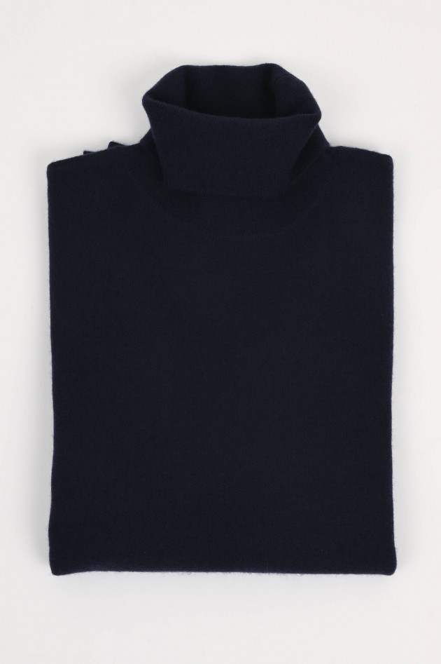 1868 Rollkragenpullover aus Cashmere in Navy