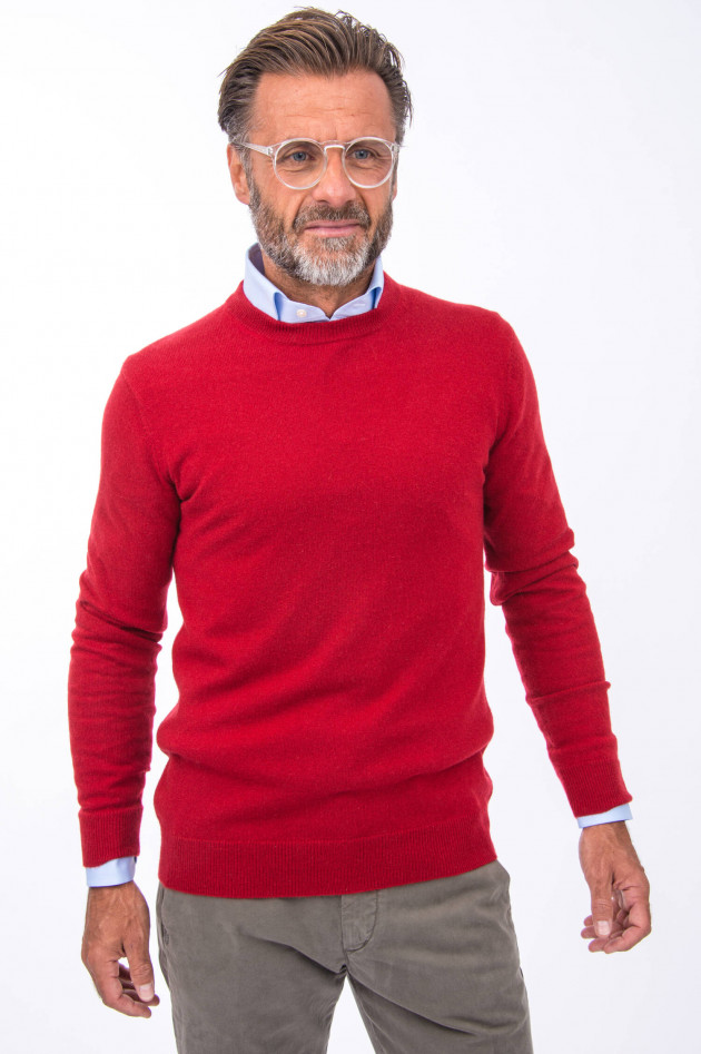 1868 Cashmere Pullover in Rot