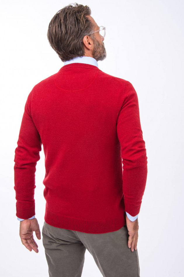 1868 Cashmere Pullover in Rot