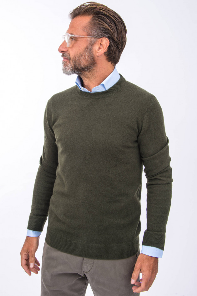 1868 Cashmere Pullover in Oliv