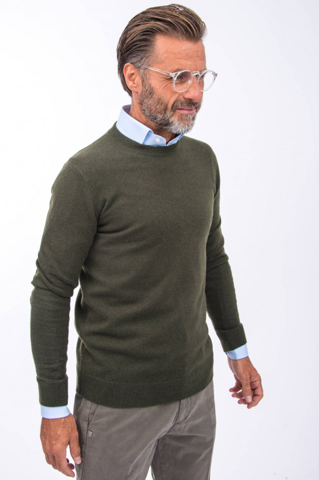 1868 Cashmere Pullover in Oliv