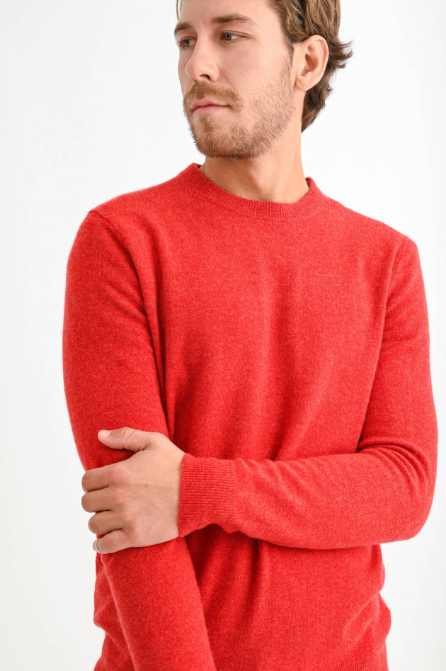 1868 Cashmere Pullover mir Rundhals in Rot