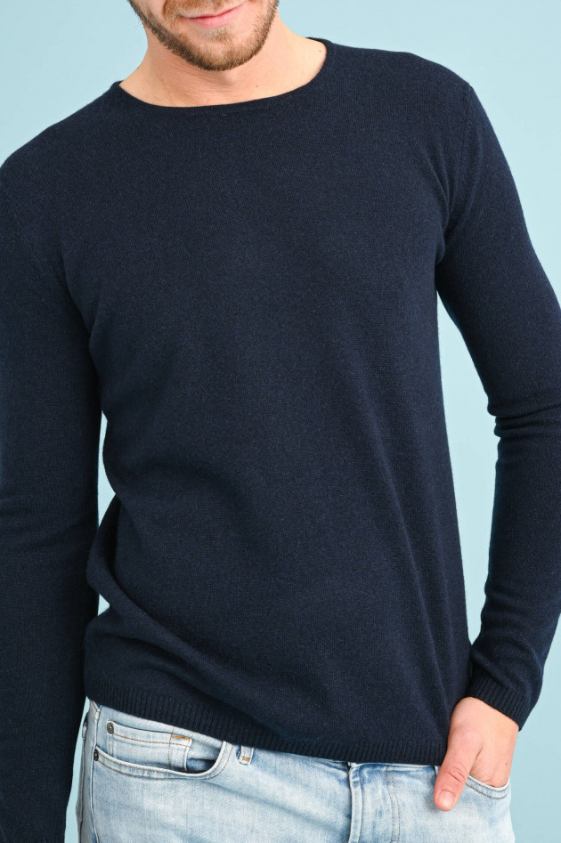 1868 Cashmere Pullover mit Rundhals in Navy