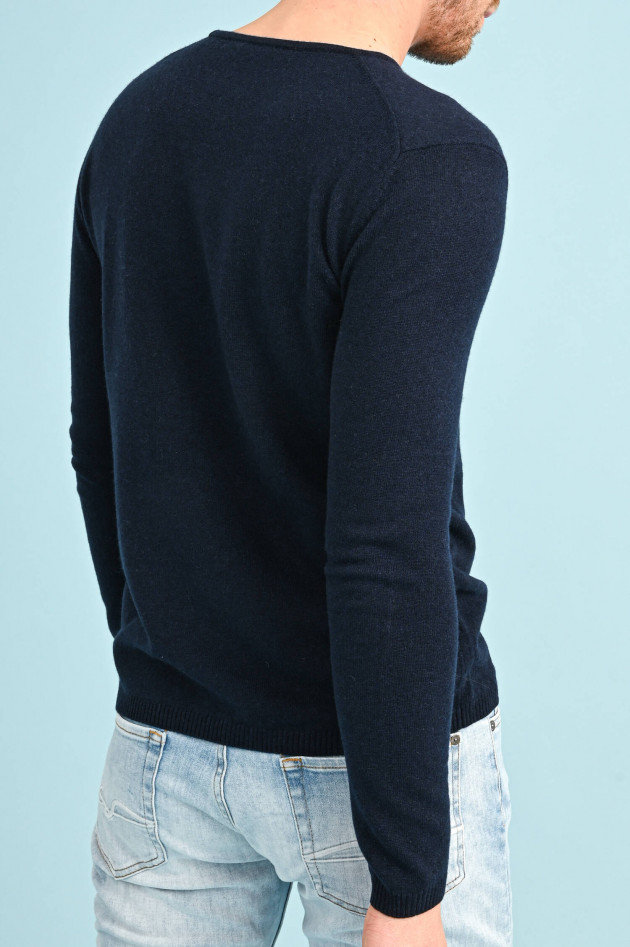 1868 Cashmere Pullover mit Rundhals in Navy