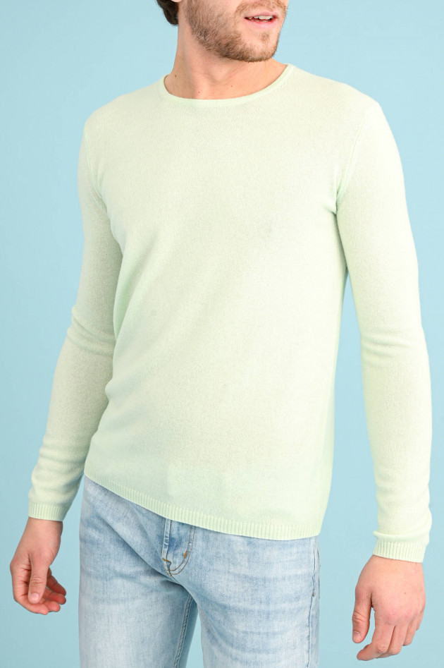 1868 Cashmere Pullover mit Rundhals in Mint