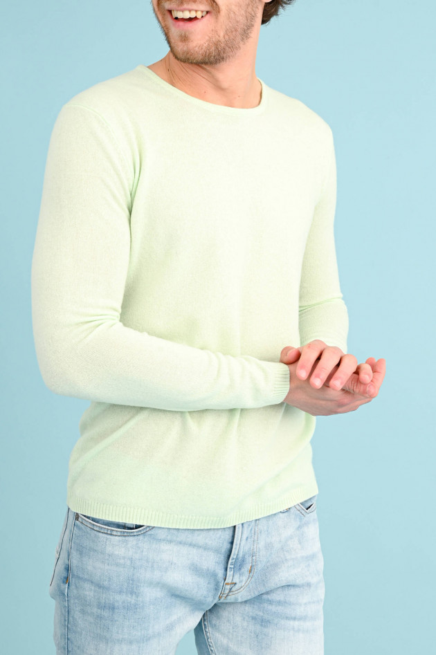 1868 Cashmere Pullover mit Rundhals in Mint