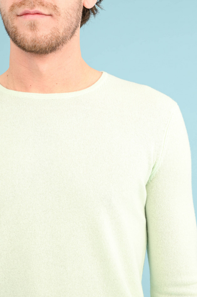 1868 Cashmere Pullover mit Rundhals in Mint