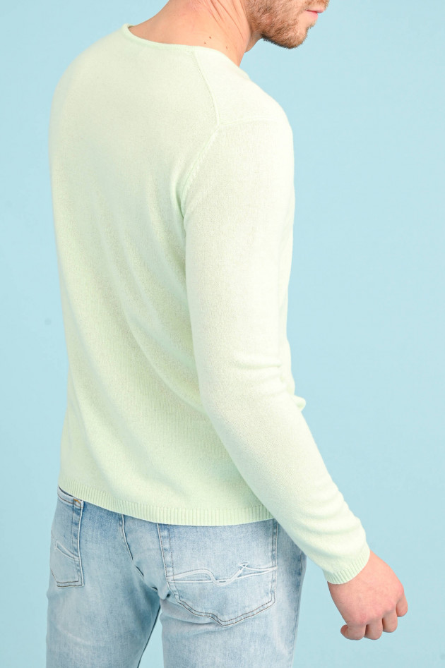 1868 Cashmere Pullover mit Rundhals in Mint