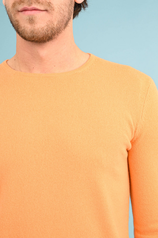 1868 Cashmere Pullover mit Rundhals in Orange