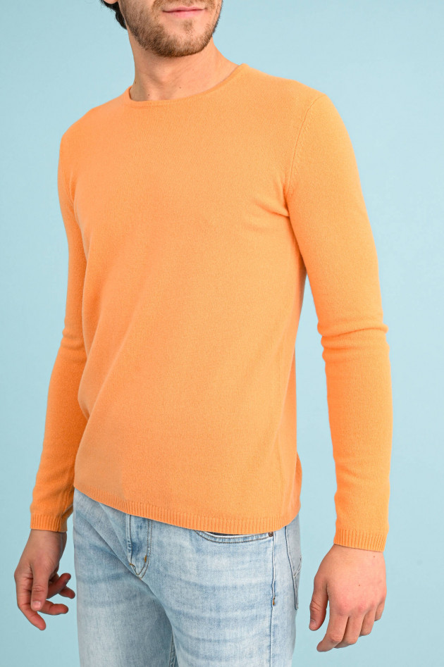 1868 Cashmere Pullover mit Rundhals in Orange