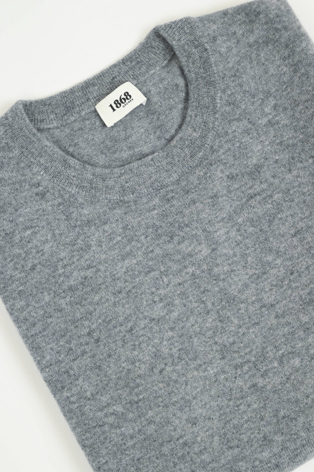 1868 Cashmerepullover mit Rundhals in Grau