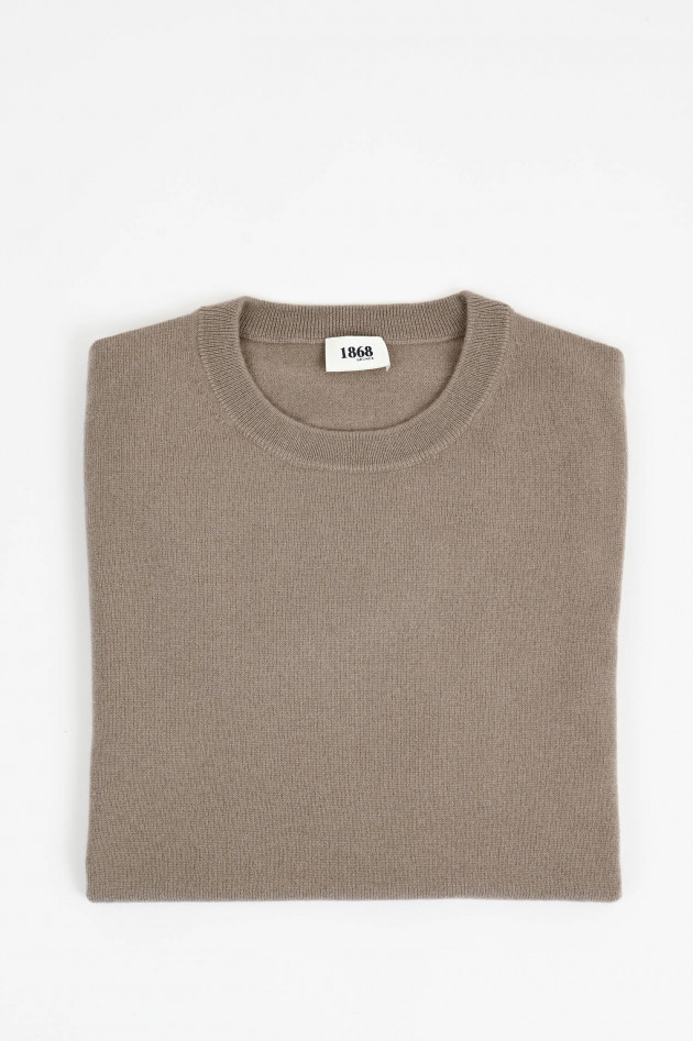 1868 Cashmerepullover mit Rundhals in Roasted Cashew