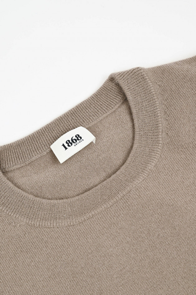 1868 Cashmerepullover mit Rundhals in Roasted Cashew