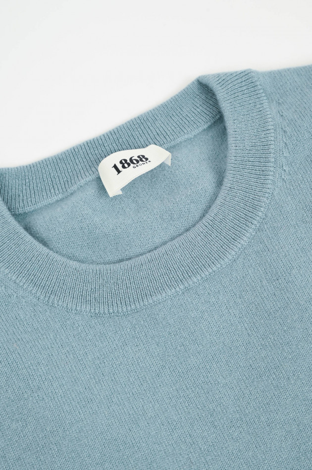 1868 Cashmerepullover mit Rundhals in Slate