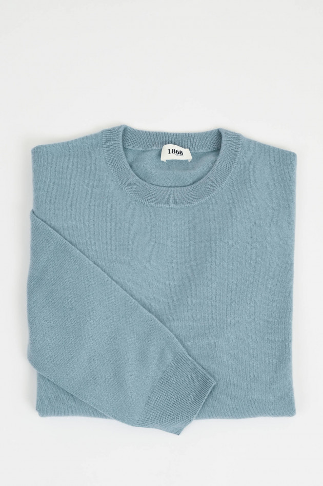 1868 Cashmerepullover mit Rundhals in Slate