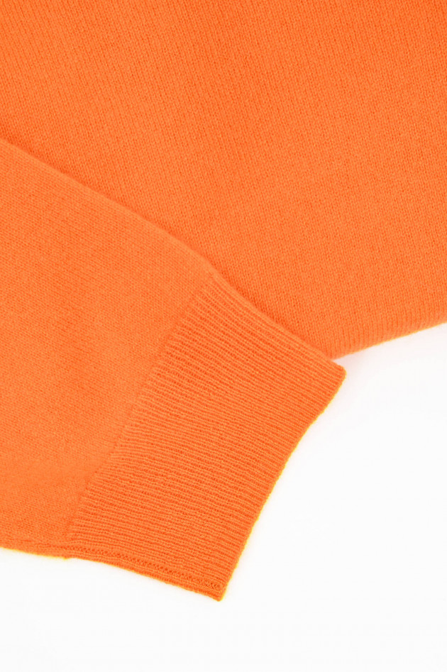 1868 Cashmerepullover mit Rundhals in Orange
