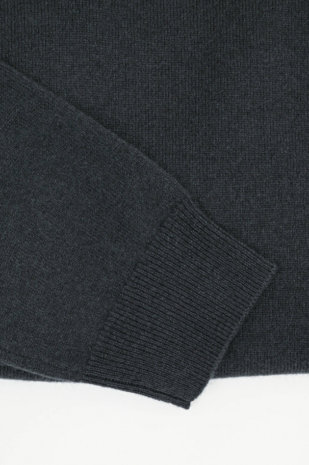 1868 Cashmerepullover mit Rundhals in Anthrazit