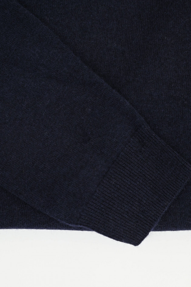 1868 Cashmerepullover mit Rundhals in Marine