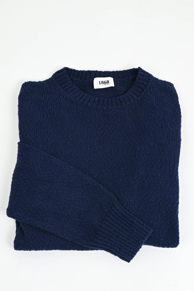 1868 Pullover aus Baumwolle in Marine
