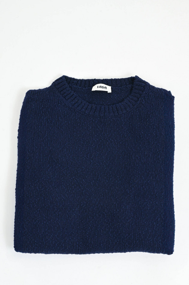 1868 Pullover aus Baumwolle in Marine