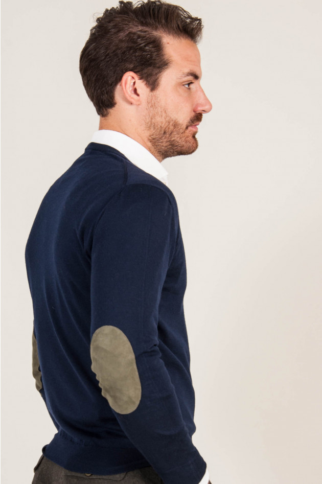 1868 V-Pullover in Navy