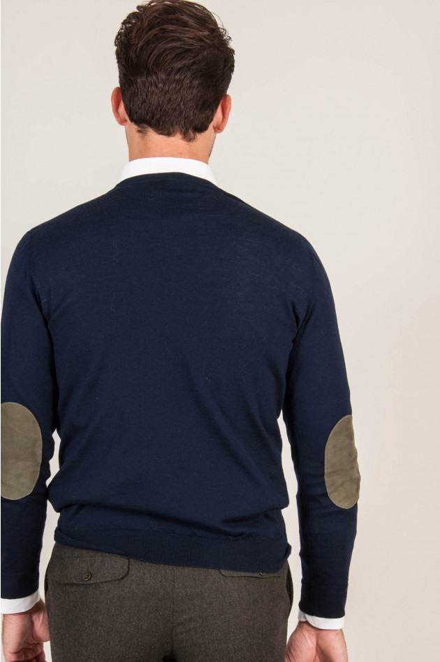 1868 V-Pullover in Navy