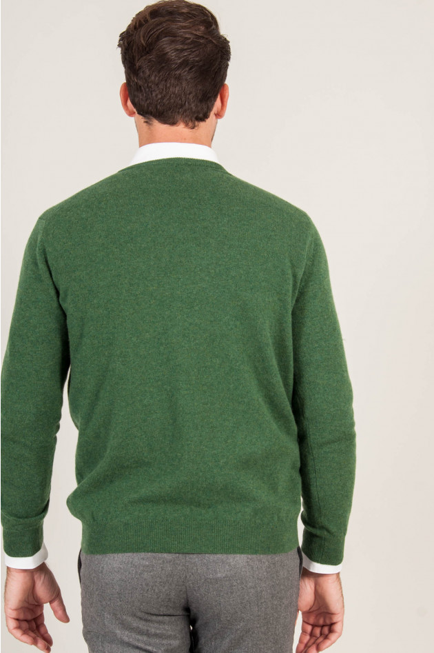 1868 V - Pullover aus Cashmere in Grün