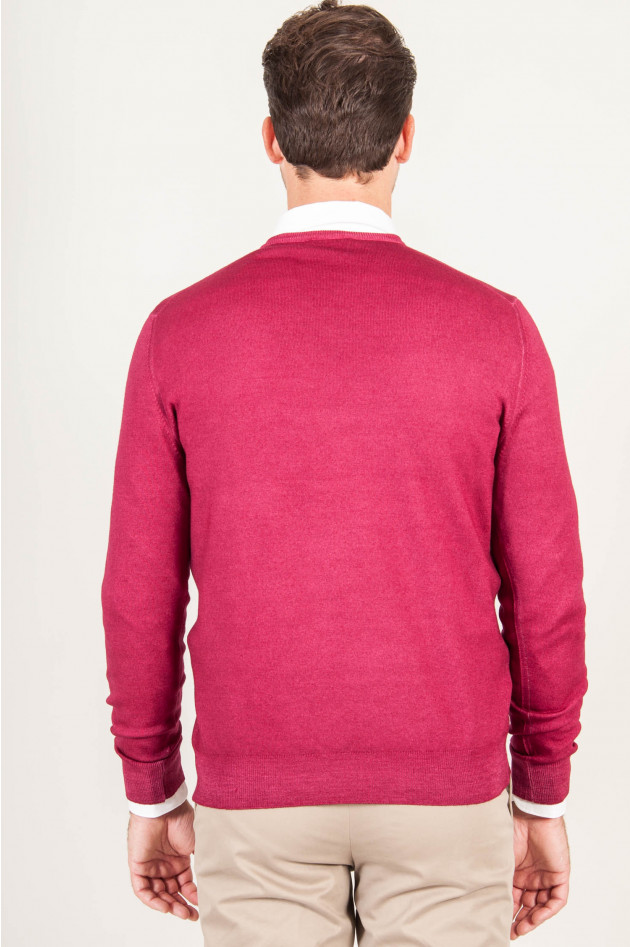 1868 V - Pullover Rot