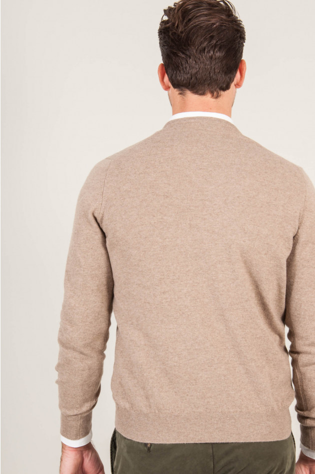 1868 V - Pullover aus Cashmere in Beige